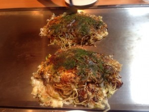 Hiroshima style okonomiyaki