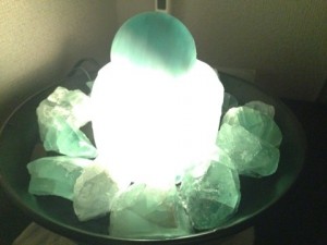 Green fluorite - Crystal- Fountain